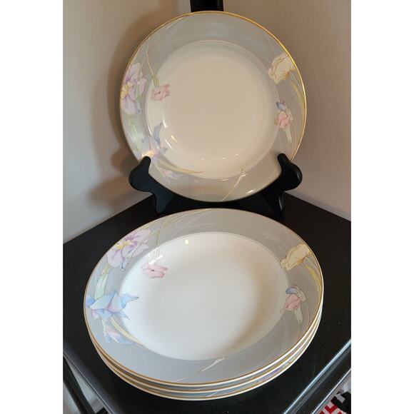 Mikasa Charisma Gray L9049 Rimmed Soup Bowl 8 1/4" D (Set of 4) - Picture 5 of 11